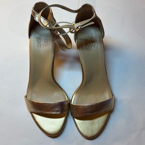 Naturalizer Womens Vera Leather Ankle Strap Heel Sandals Size 8.5W